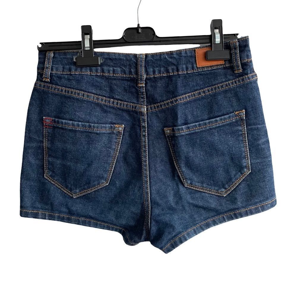 BDG Urban Outfitters High Rise Erin Denim Shorts Dark Blue 27